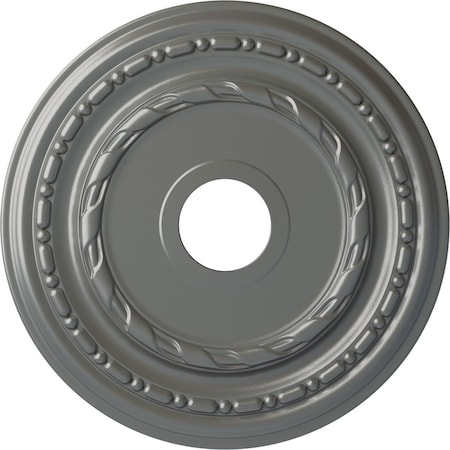 Ekena Millwork Dublin Ceiling Medallion (Fits Canopies up to 5 1/8"), 17 7/8"OD x 3 5/8"ID x 1 1/4"P, Silver CM17DUSLS